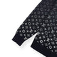 LOUIS VUITTON LVSE MONOGRAM DEGARDÉ CREWNECK SWEATSHIRT BLACK / WHITE XL