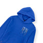 AMIRI EMBROIDERED PAINT DRIP CORE LOGO HOODIE BLUE M