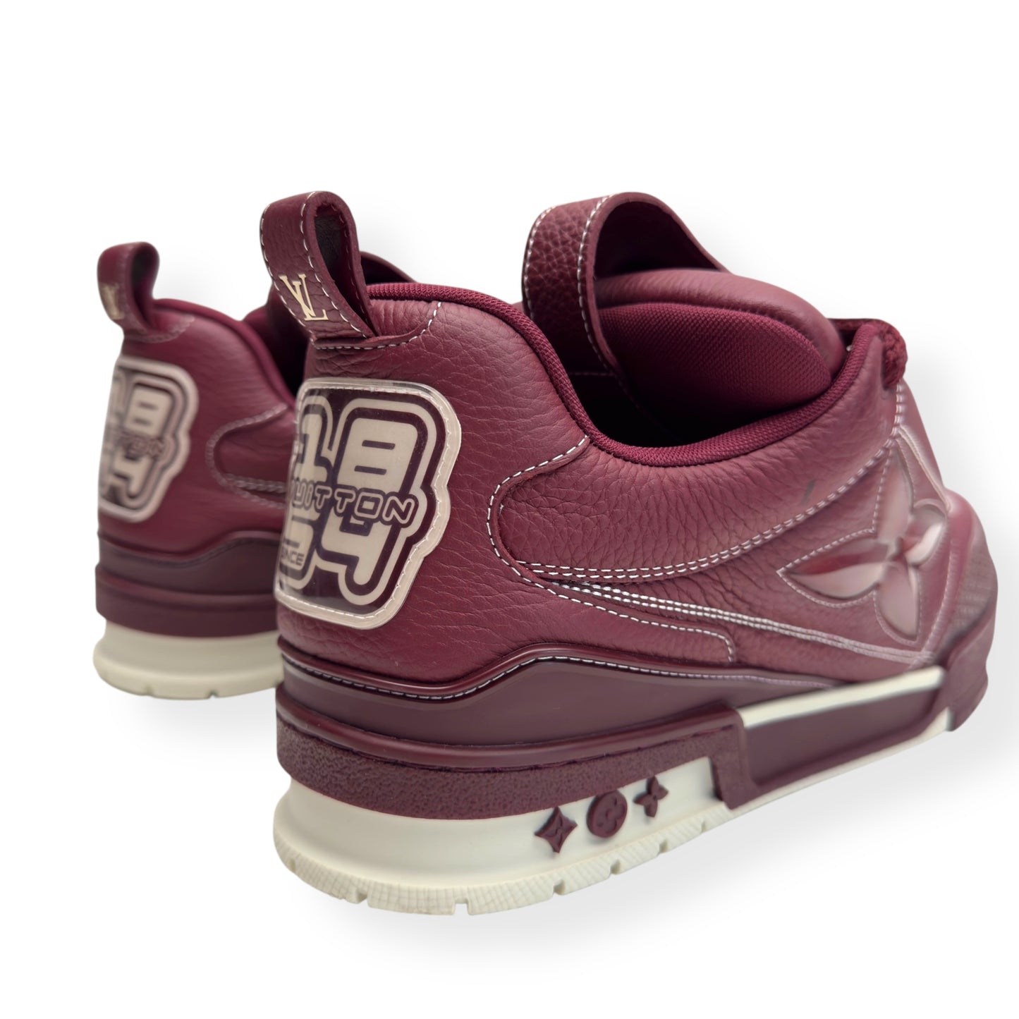 LOUIS VUITTON LV SKATE SNEAKER BORDEAUX RED UK9