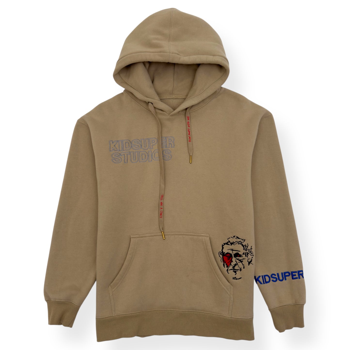 KID SUPER SUPER HOODIE BEIGE L