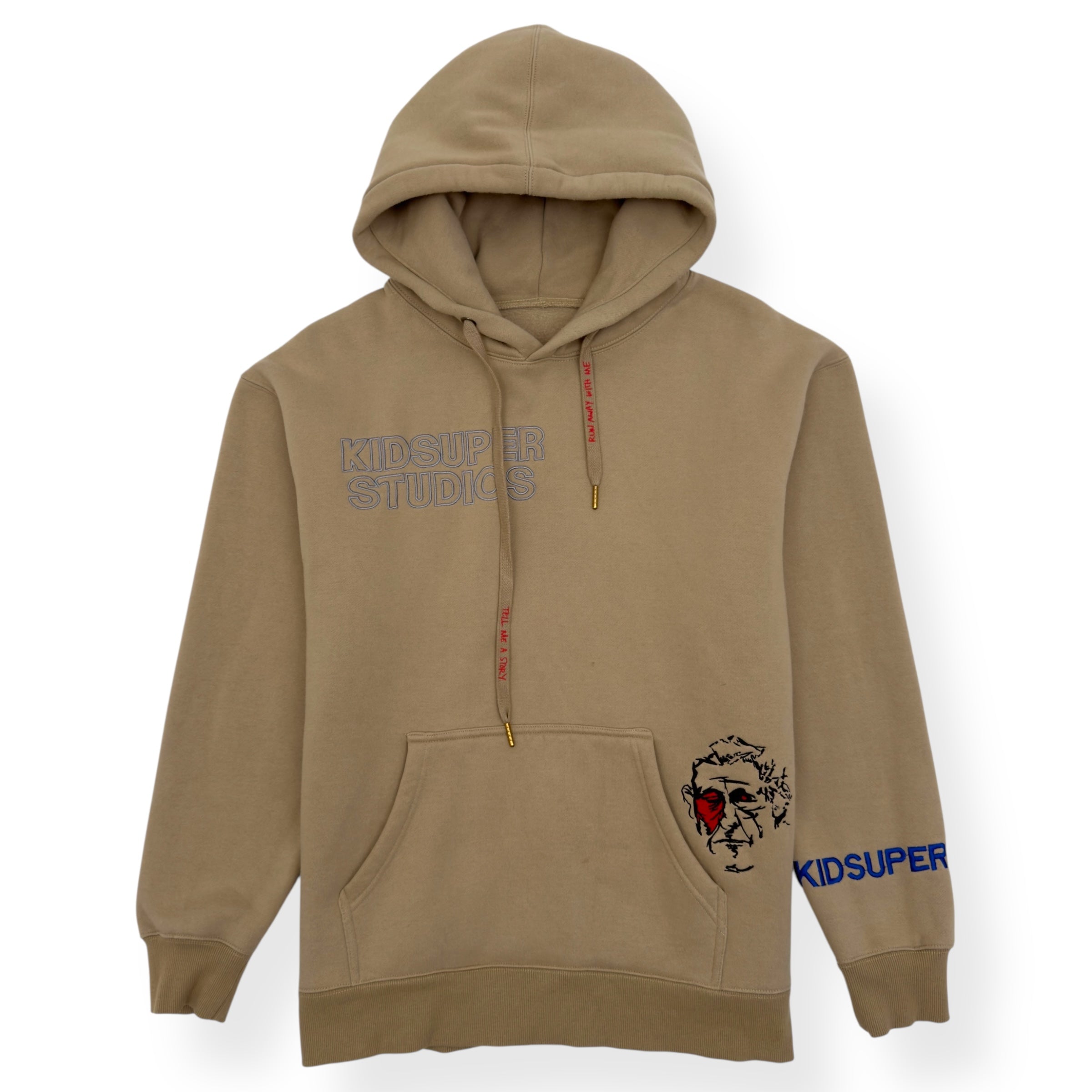 KID SUPER SUPER HOODIE BEIGE L
