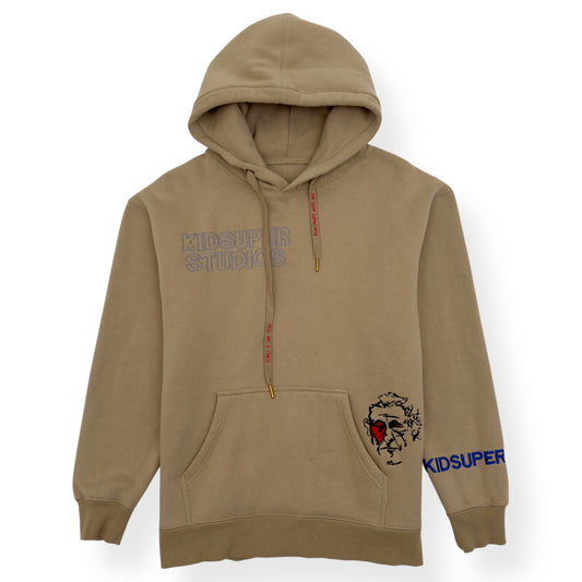 KID SUPER SUPER HOODIE BEIGE L
