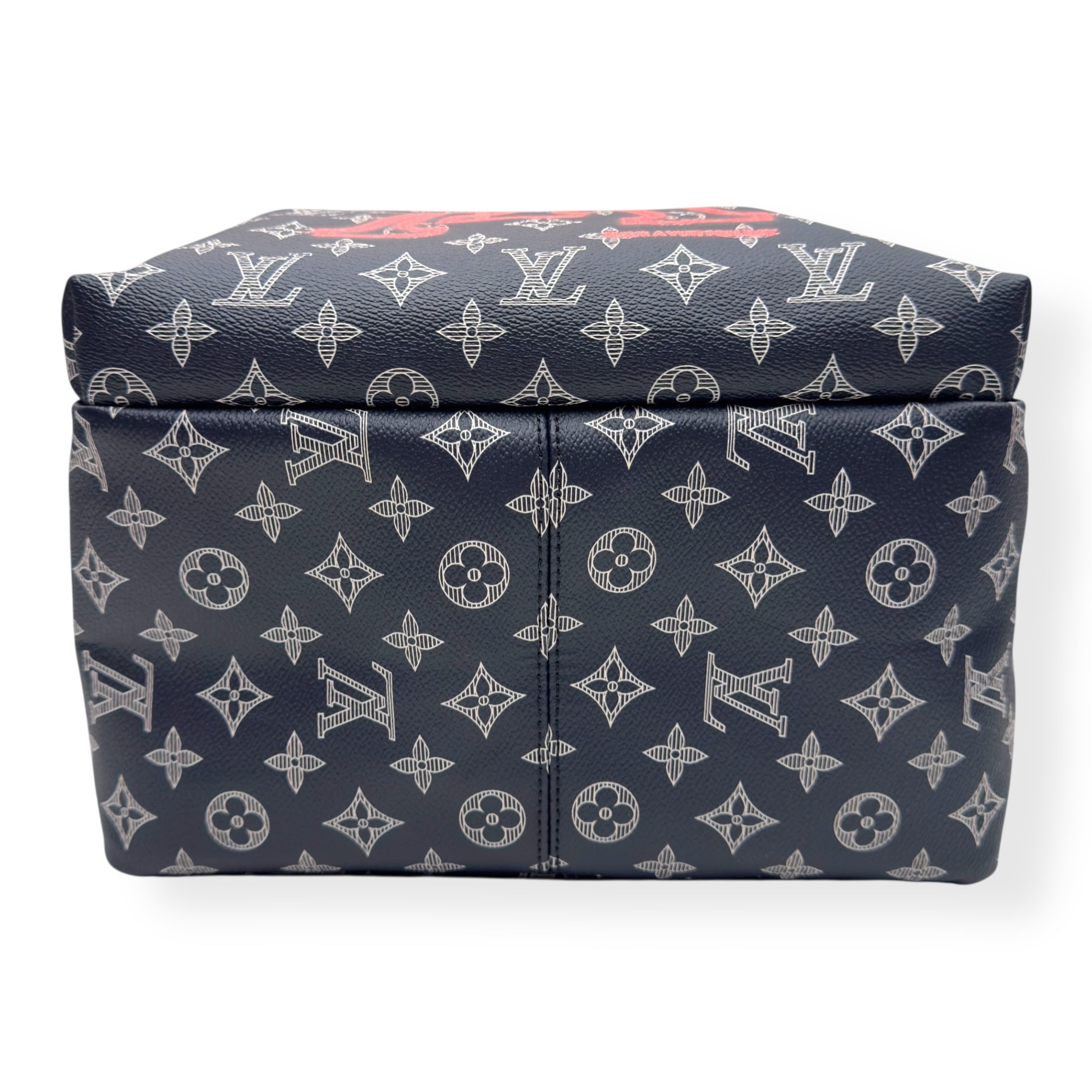LOUIS VUITTON MONOGRAM UPSIDE DOWN APOLLO BACKPACK BLUE / RED PM