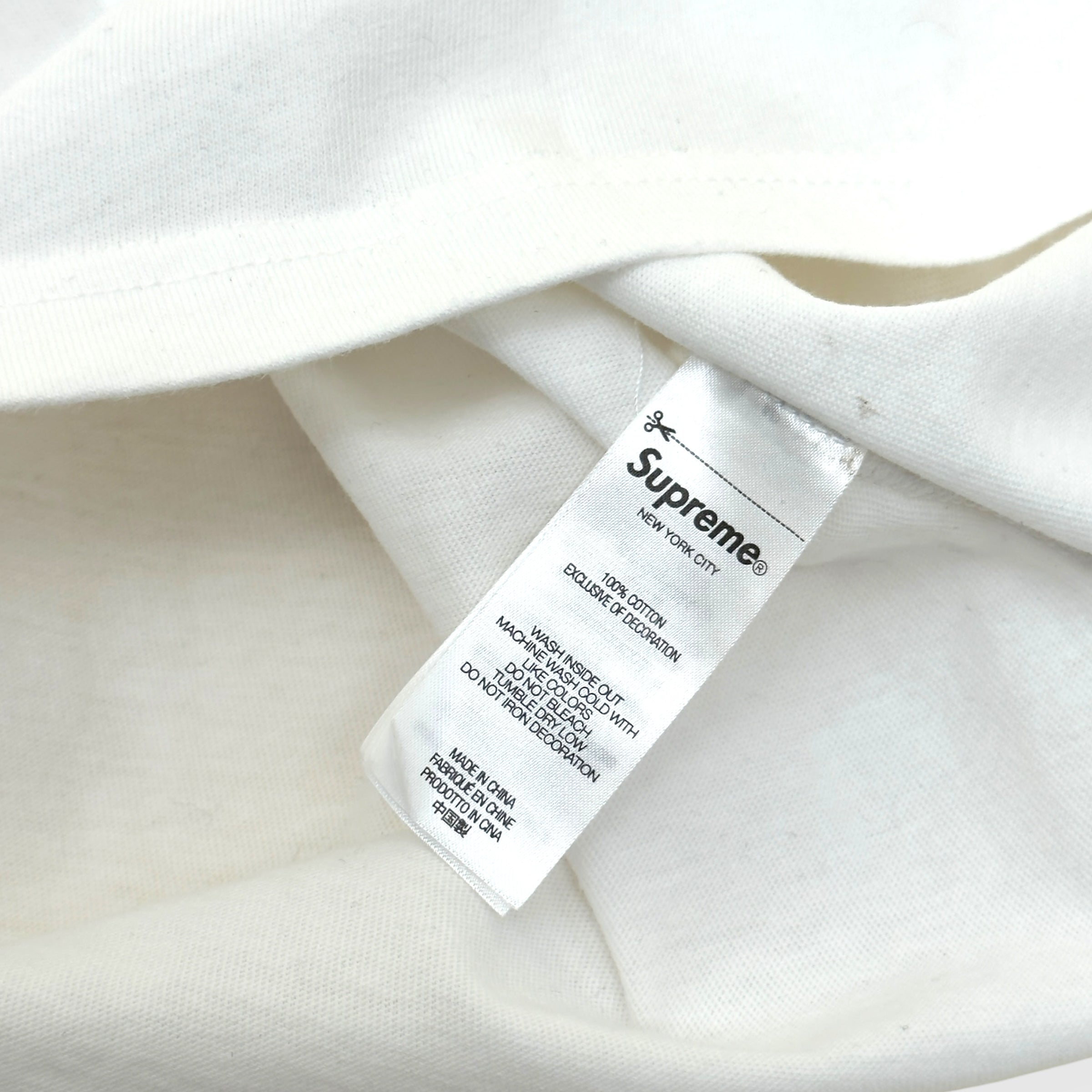 SUPREME ZODIAC S/S COTTON T-SHIRT WHITE L