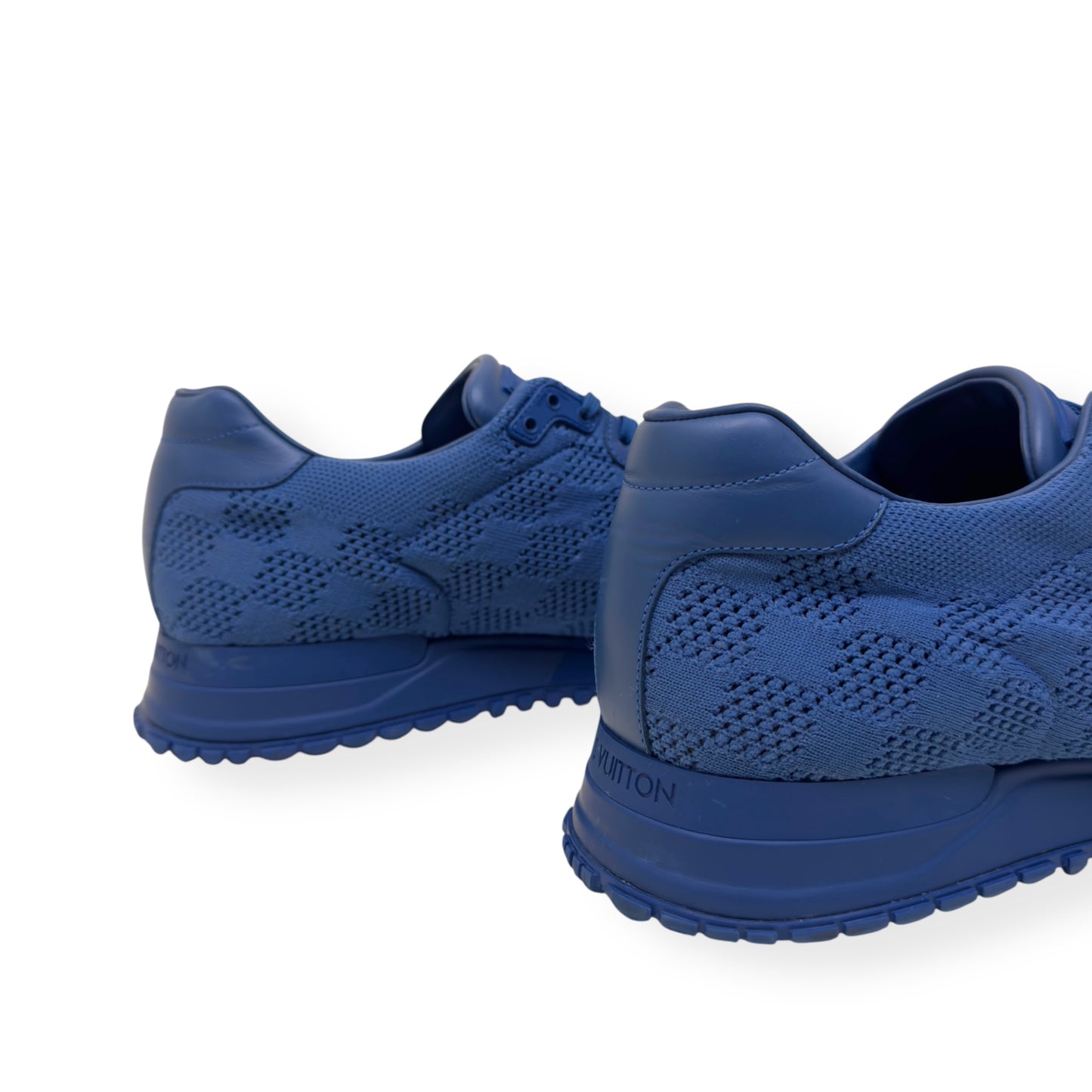 LOUIS VUITTON DAMIER MESH RUN AWAY SNEAKER BLUE UK9.5