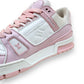 LOUIS VUITTON LEATHER LOW TOP SNEAKER PINK UK6.5