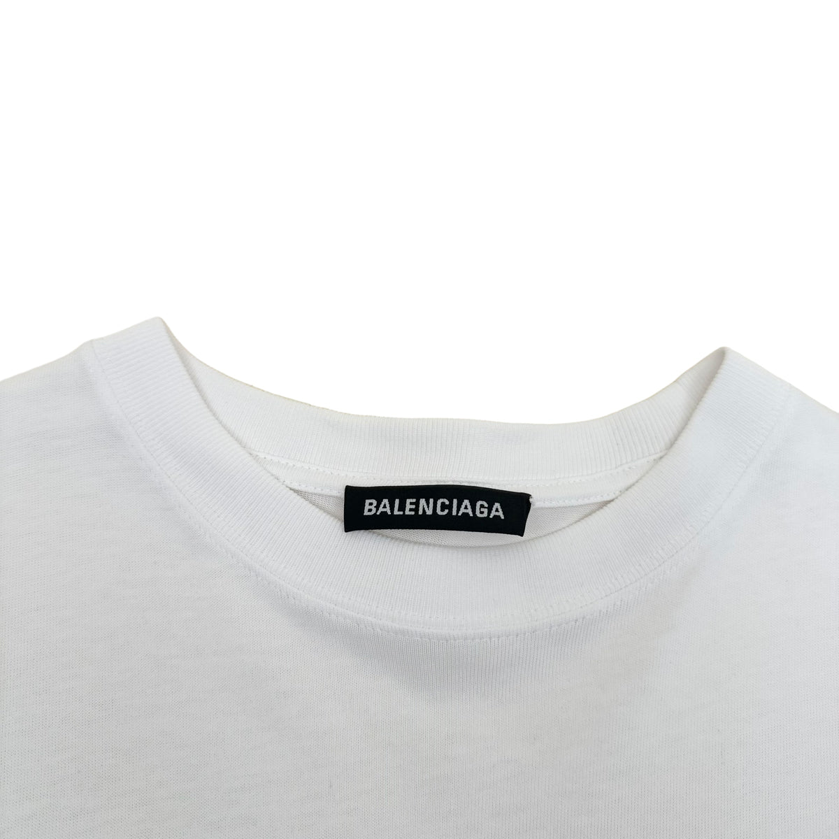BALENCIAGA OVERSIZED CREDIT CARD LOGO T-SHIRT WHITE M