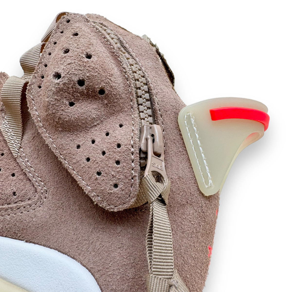 TRAVIS SCOTT X NIKE JORDAN 6 RETRO MID SNEAKER BRITISH KHAKI UK8.5