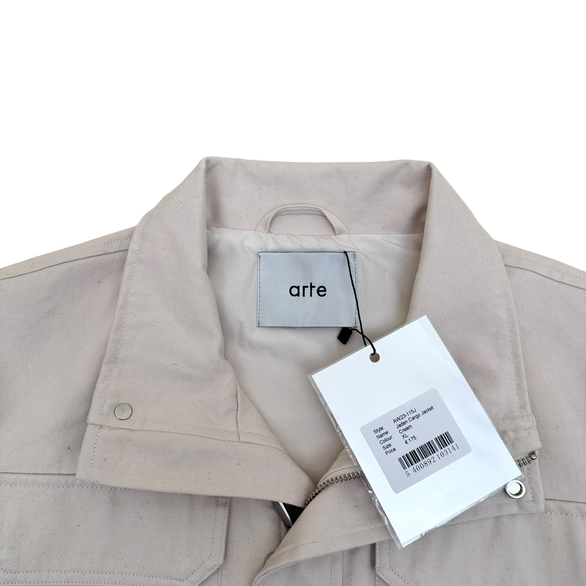 ARTE JADEN CARGO JACKET CREAM XL