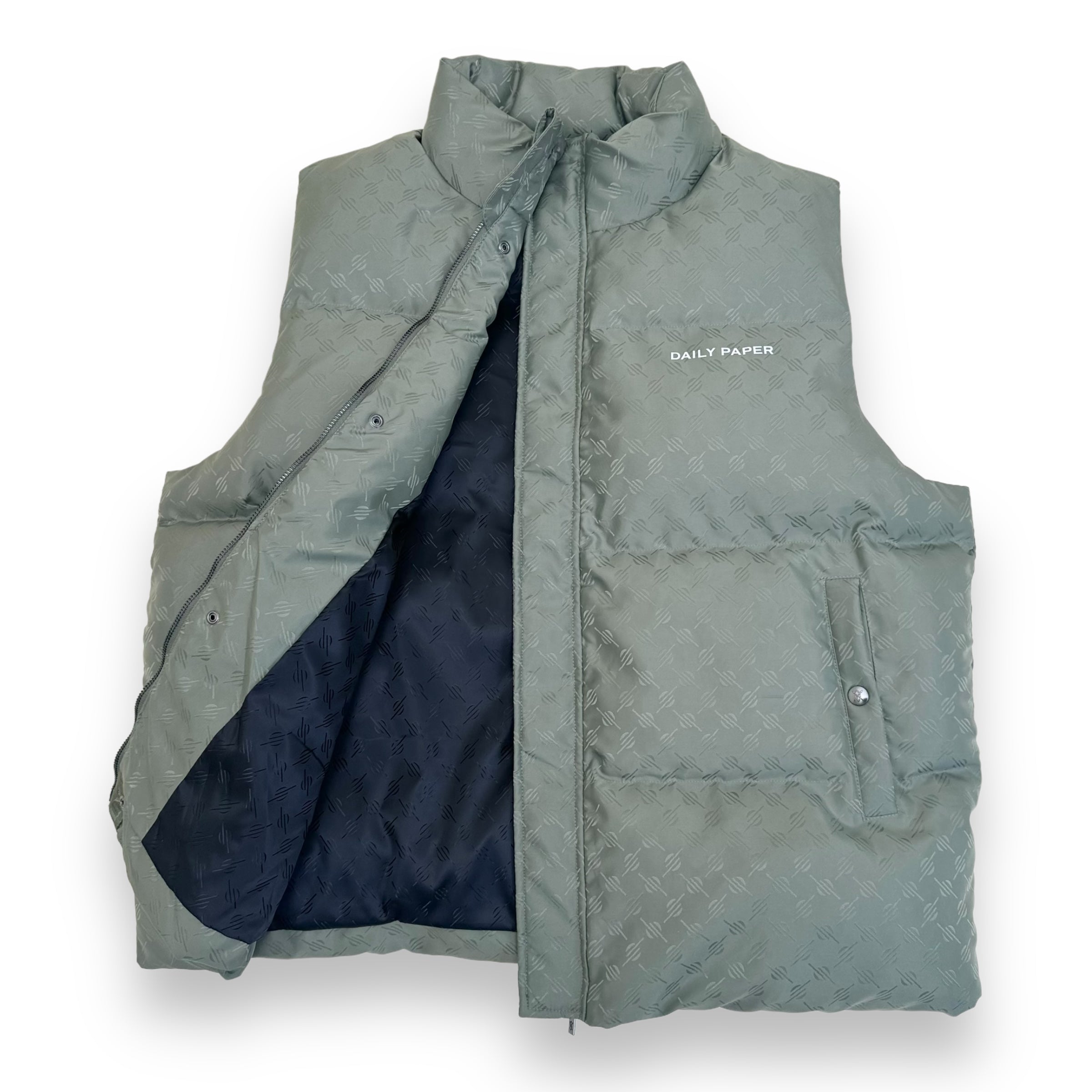 DAILY PAPER MONOGRAM PONDO BODY WARMER GREEN L