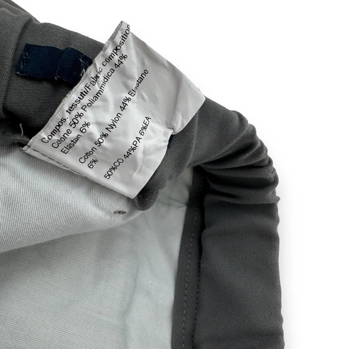 THOM SWEENEY COTTON-BLEND DRAWSTRING TROUSERS GREY L