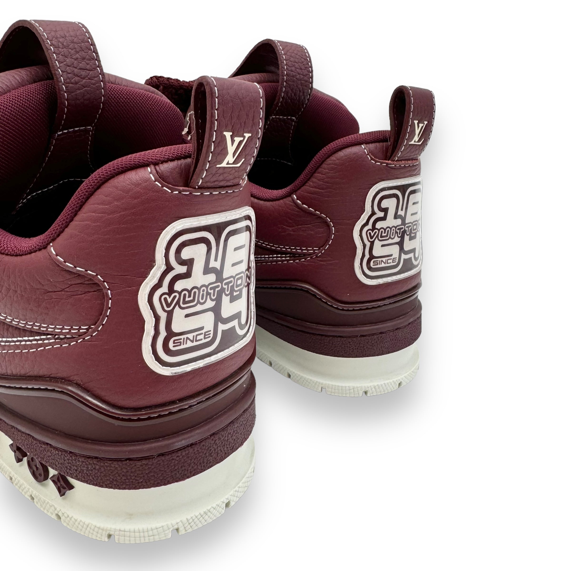 LOUIS VUITTON LV SKATE SNEAKER BORDEAUX RED UK7 – Wylist