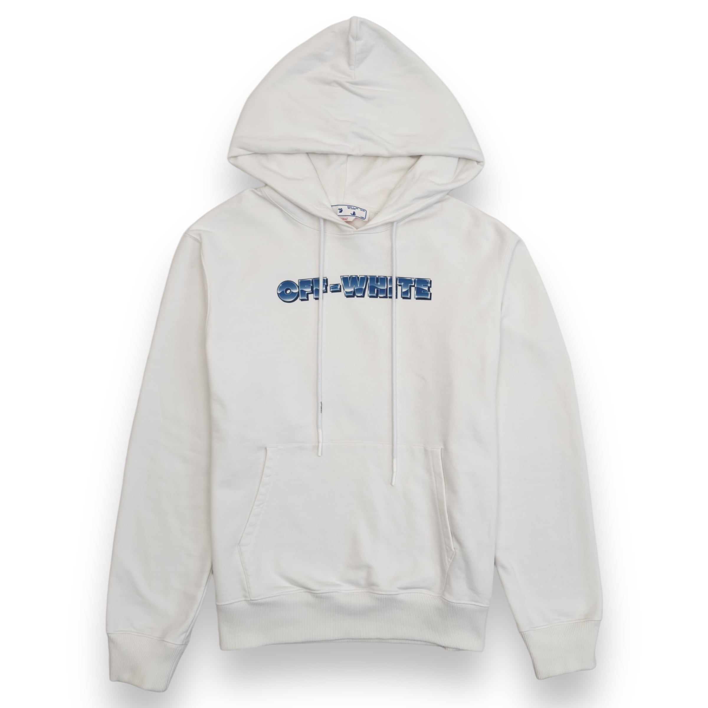 OFF-WHITE METAL ARROW HOODIE WHITE / BLUE M
