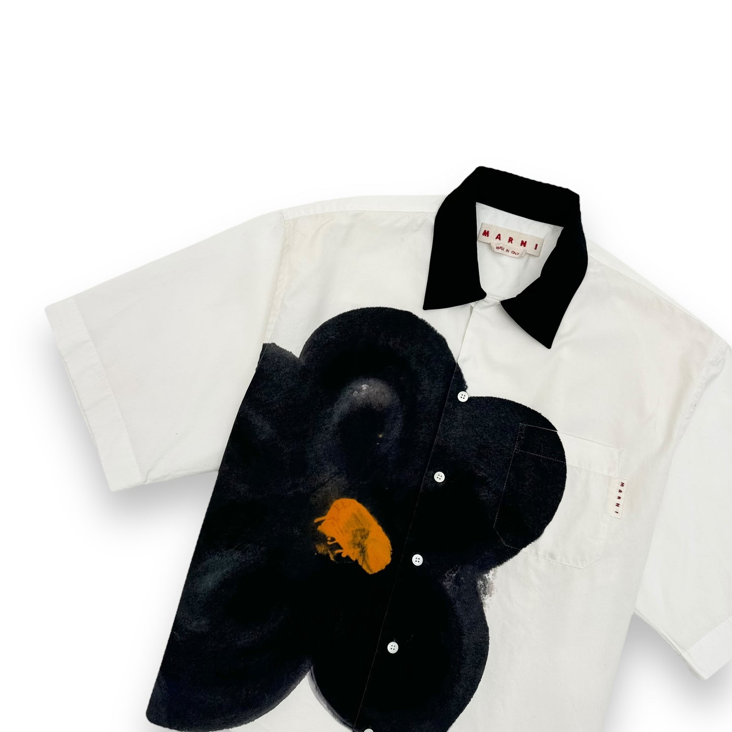 MARNI DASIY BOWLING SHIRT WHITE / BLACK M