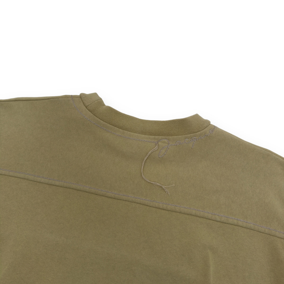 JACQUEMUS LOGO EMBROIDERED SWEATSHIRT BEIGE L