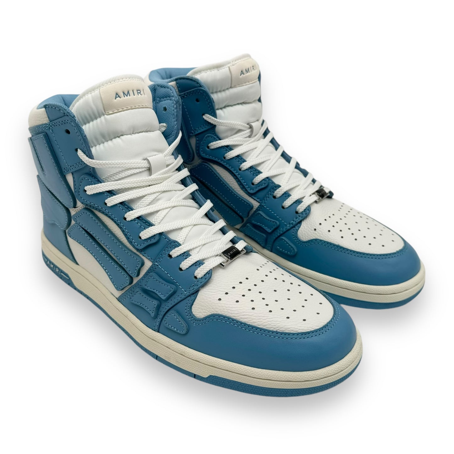 AMIRI SKEL TOP HI POWDER HIGH TOP SNEAKER BLUE / WHITE UK10