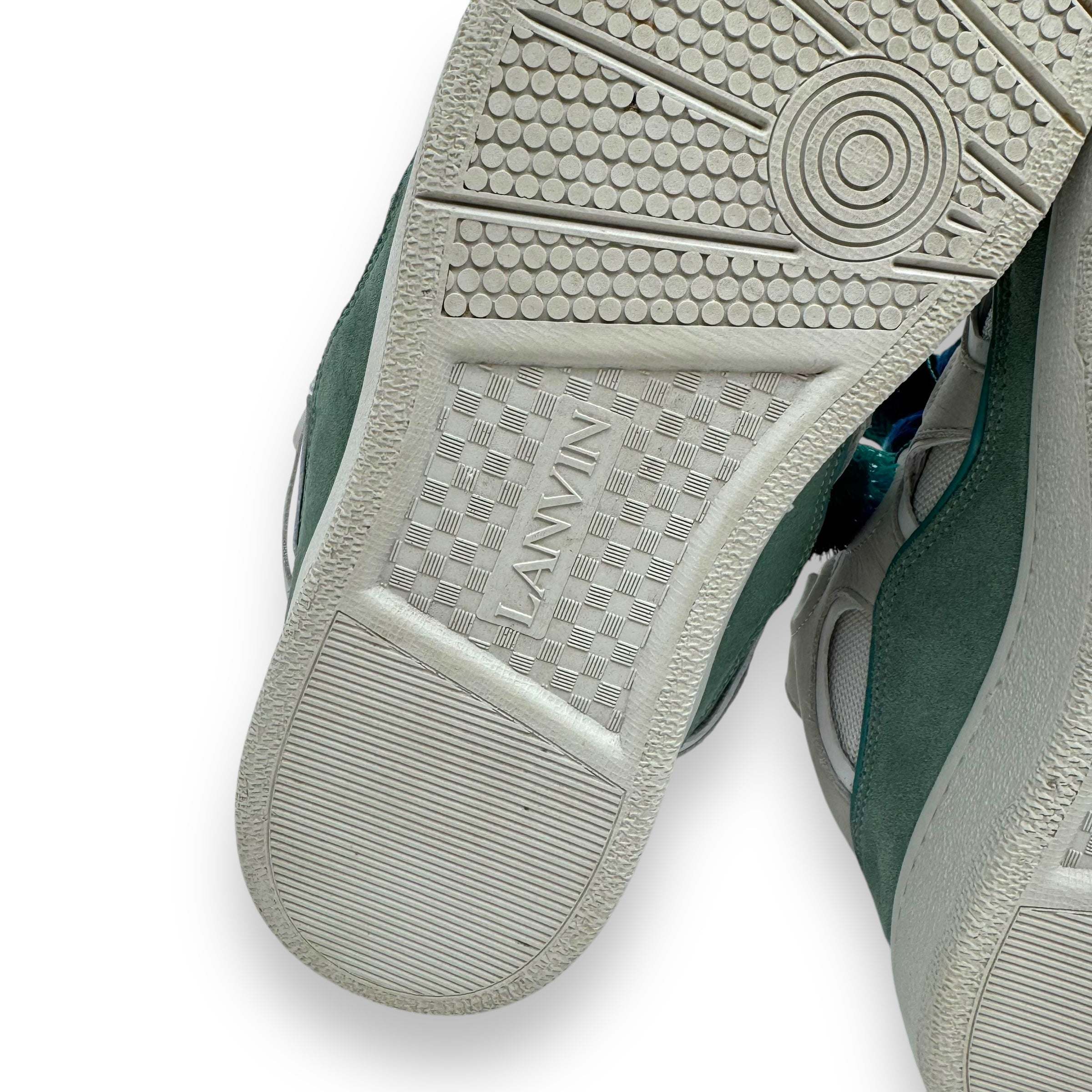 LANVIN CURB SNEAKER WHITE / BLUE UK10