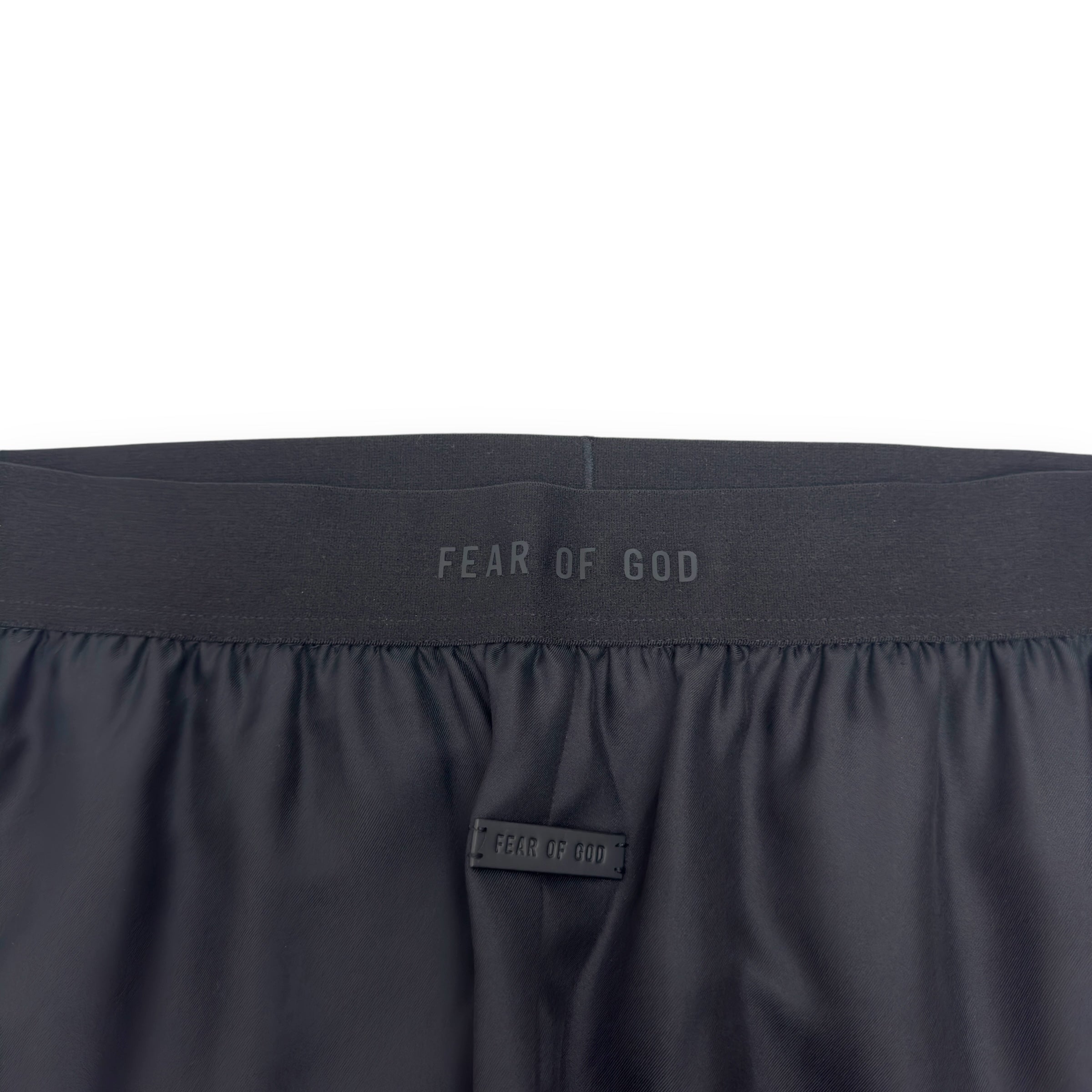 FEAR OF GOD SILK-BLEND LOUNGE PANTS BLACK L