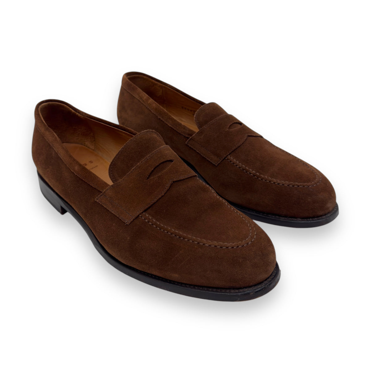 MORJAS SUEDE ‘THE PENNY LOAFER’ BROWN UK10