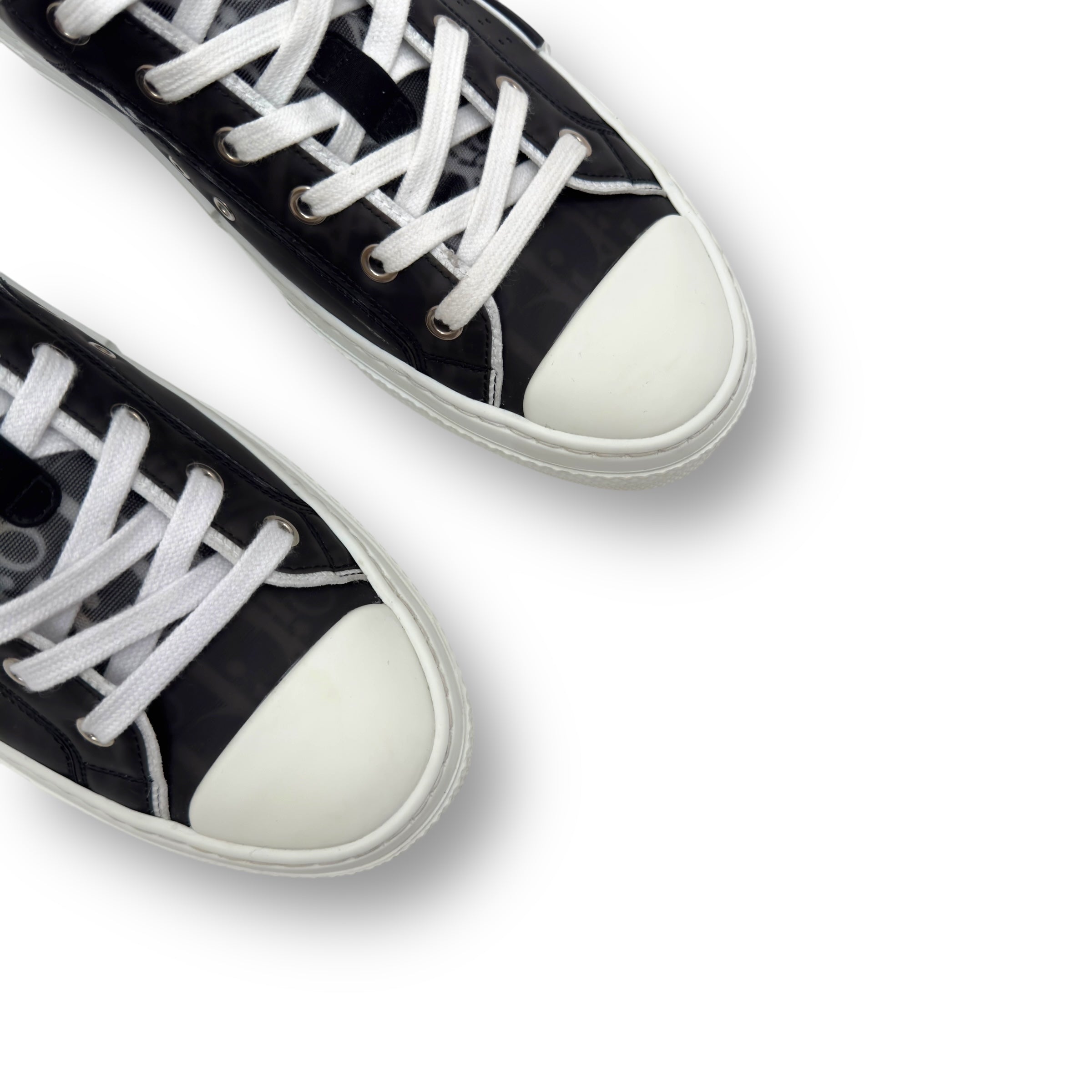 DIOR B23 LOW-TOP OBLIQUE SNEAKER BLACK / WHITE EU42 / UK8