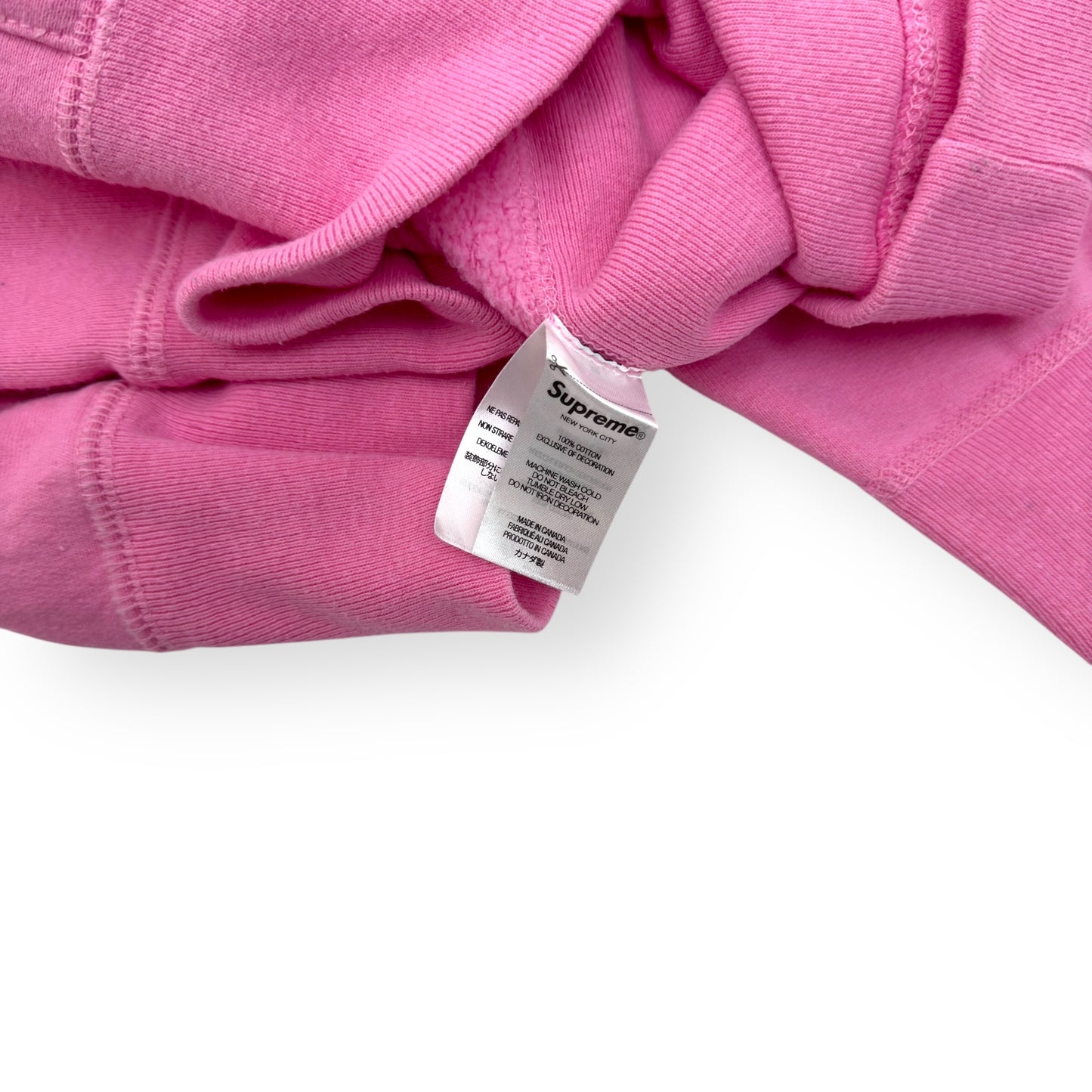 SUPREME 2021 BOX LOGO DRAWSTRING HOODIE PINK M