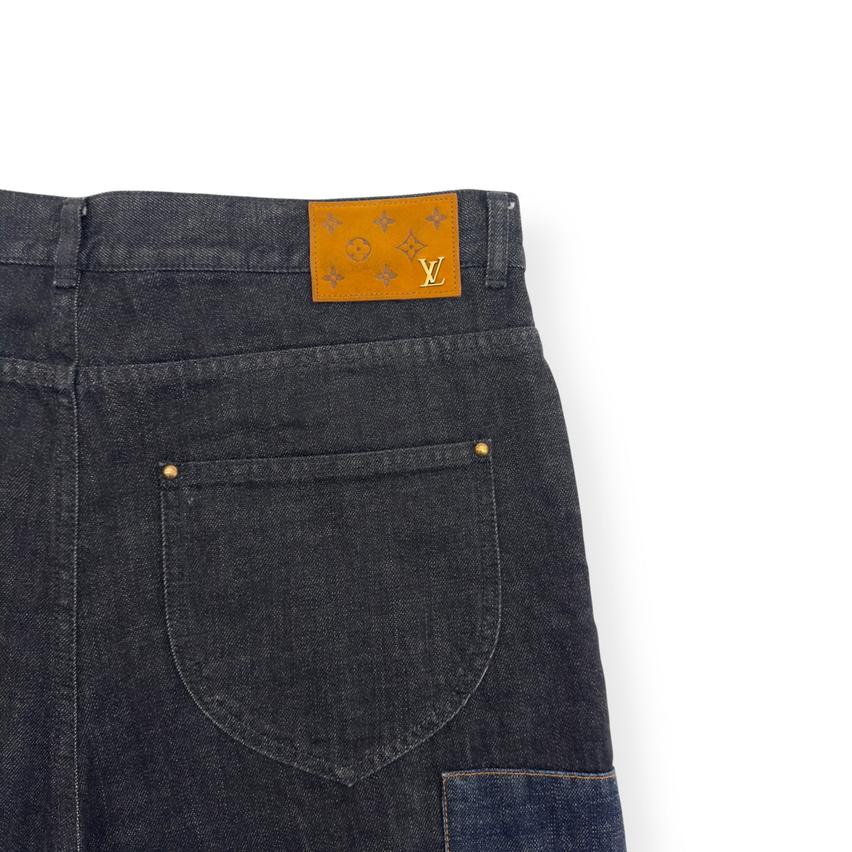 LOUIS VUITTON KARAKORAM BOW TIME DENIM JEANS INDIGO W34”