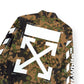 OFF-WHITE OVERSIZED CAMO FIELD JACKET GREEN  XS