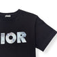 DIOR X DANIEL ARSHAM ERODED LOGO T-SHIRT BLACK M x2