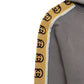 GUCCI TAPE DETAIL COTTON HOODIE GREY / BEIGE M