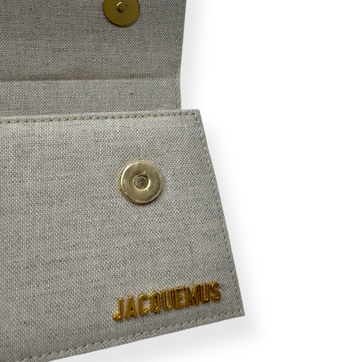JACQUEMUS ‘LE CHIQUITO LONG’ LINEN SHOULDER BAG BEIGE