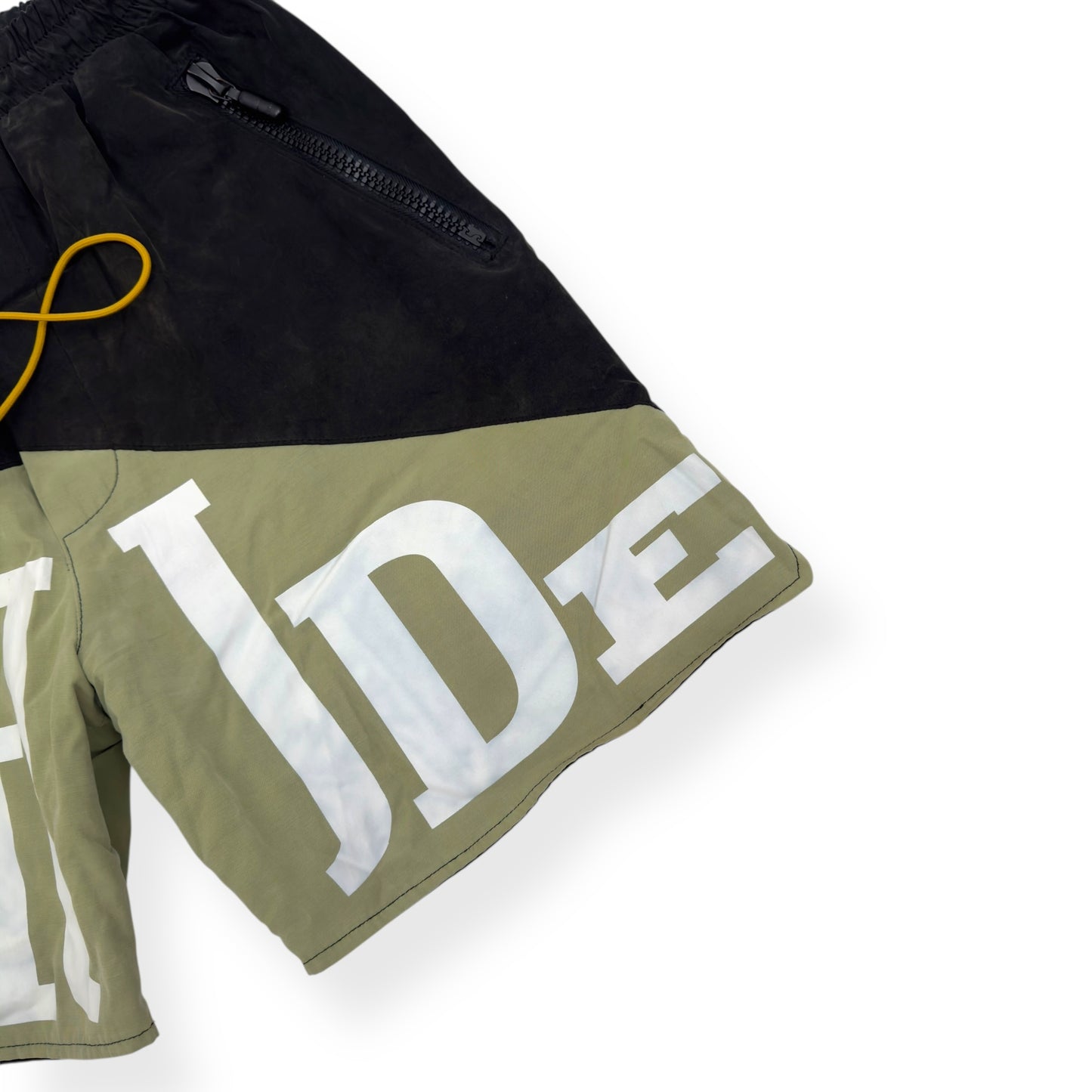 RHUDE YACHTING SWIM SHORTS BLACK / OLIVE M