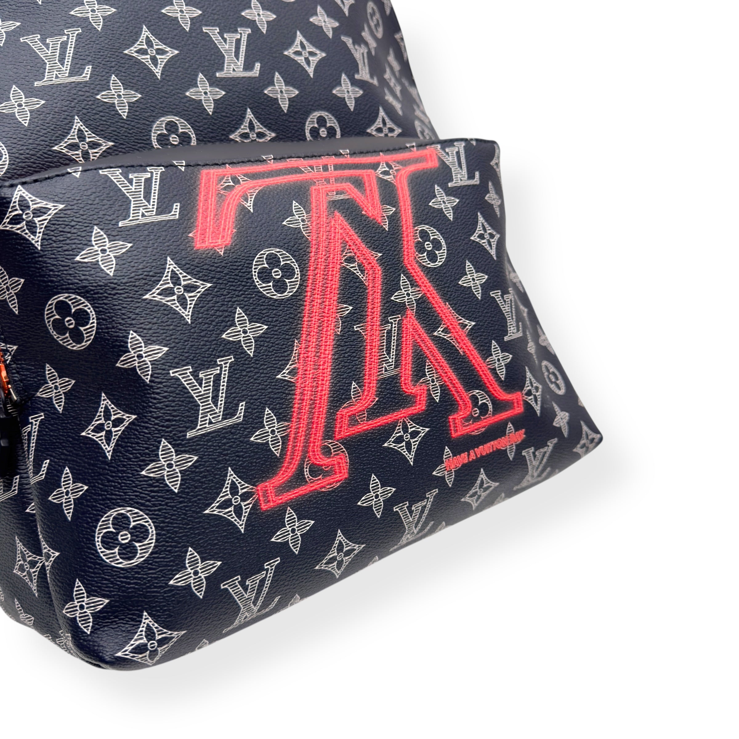 LOUIS VUITTON MONOGRAM UPSIDE DOWN APOLLO BACKPACK BLUE / RED PM