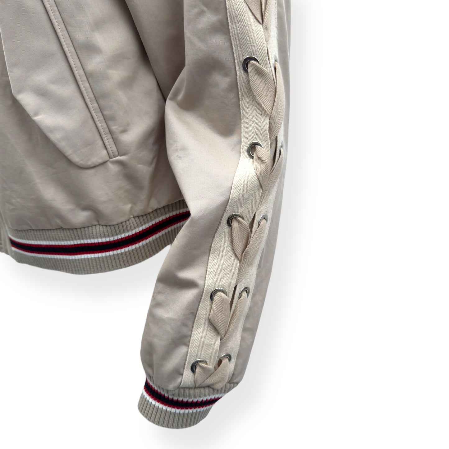 SANDRO PARIS BIKER JACKET NEUTRAL 40 / M / UK12