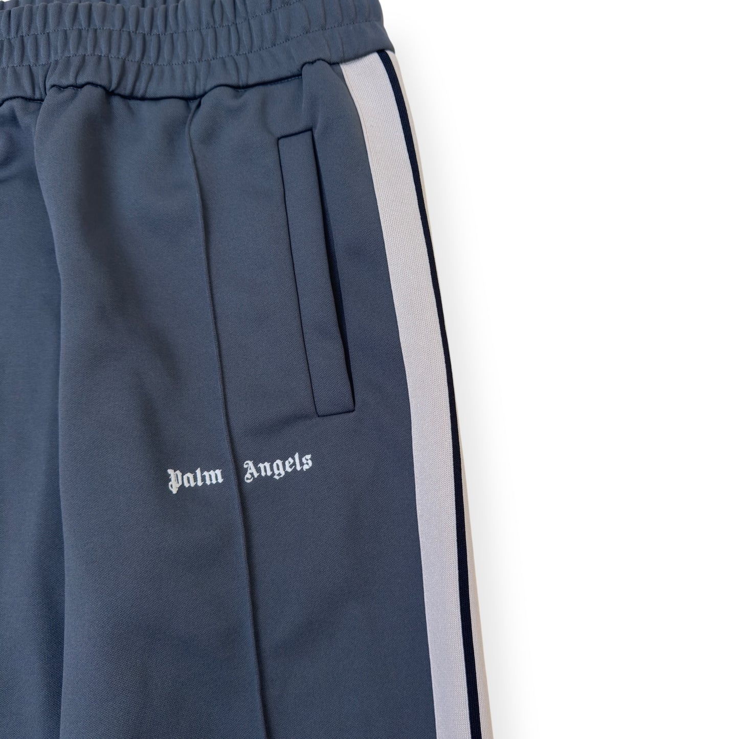 PALM ANGELS TRACK PANTS GREY / WHITE M