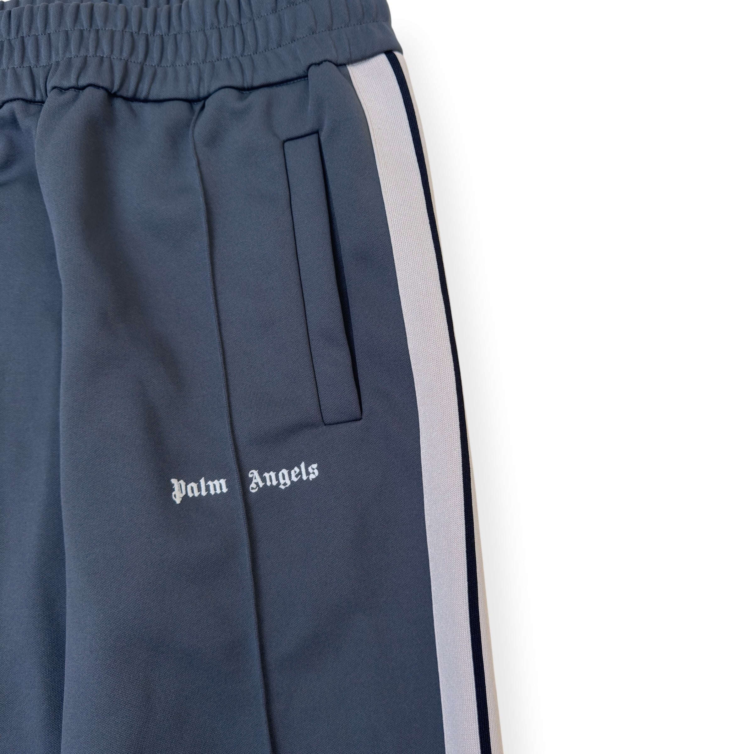 PALM ANGELS TRACK PANTS GREY / WHITE M