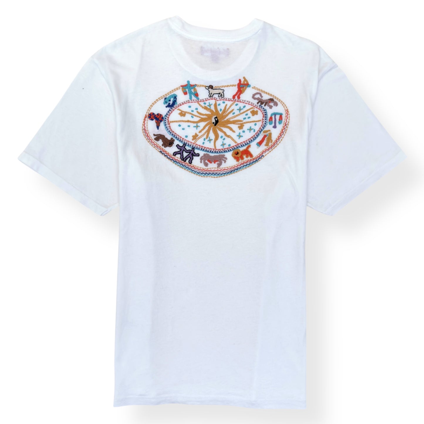 SUPREME ZODIAC S/S COTTON T-SHIRT WHITE L