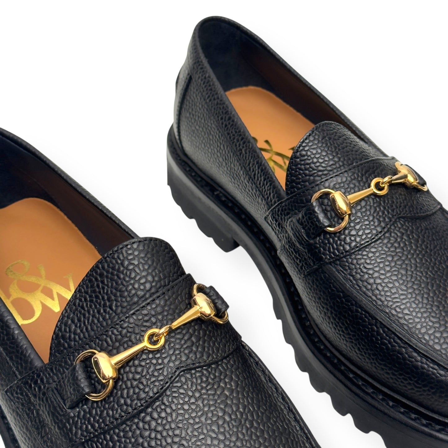 BLACKSTOCK & WEBER THE MASON HORSE BIT LOAFER ONYX US6 / UK5