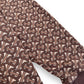 BURBERRY MONOGRAM STRIPE PRINT COTTON SWEATSHIRT BROWN M