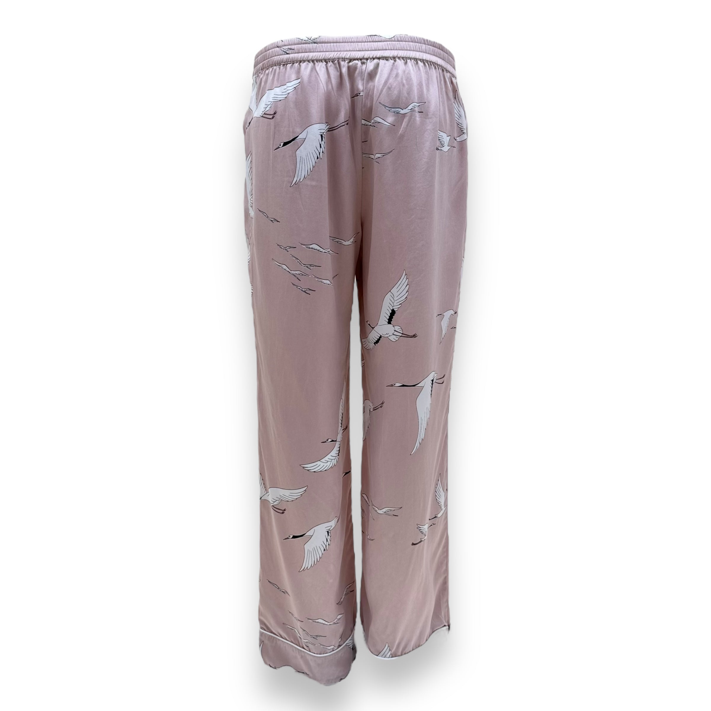 OLIVIA VON HALLE LILA PRINTED SILK-SATIN PYJAMA SET PINK S