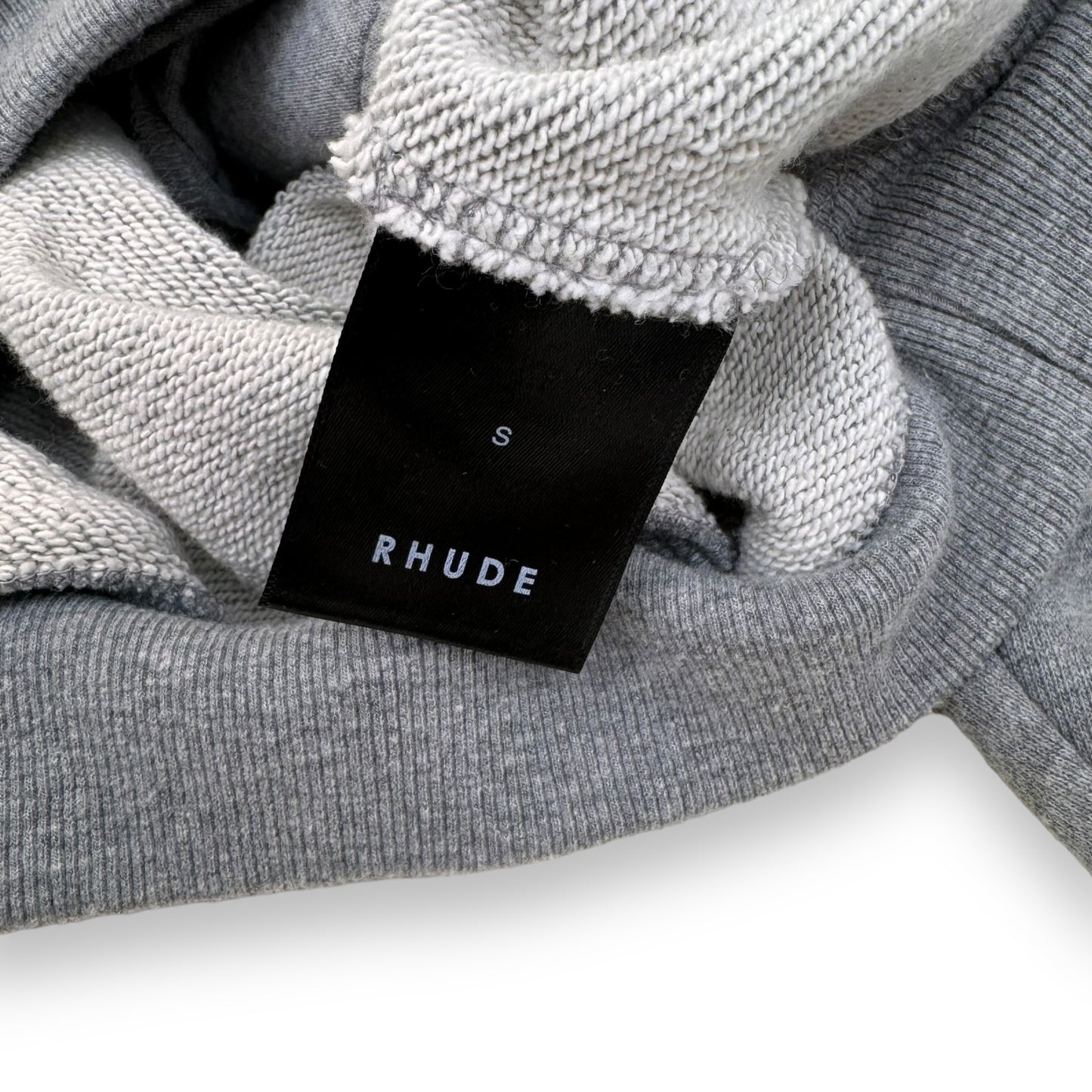 RHUDE MOCK NECK LONG SLEEVE SWEATSHIRT GREY S