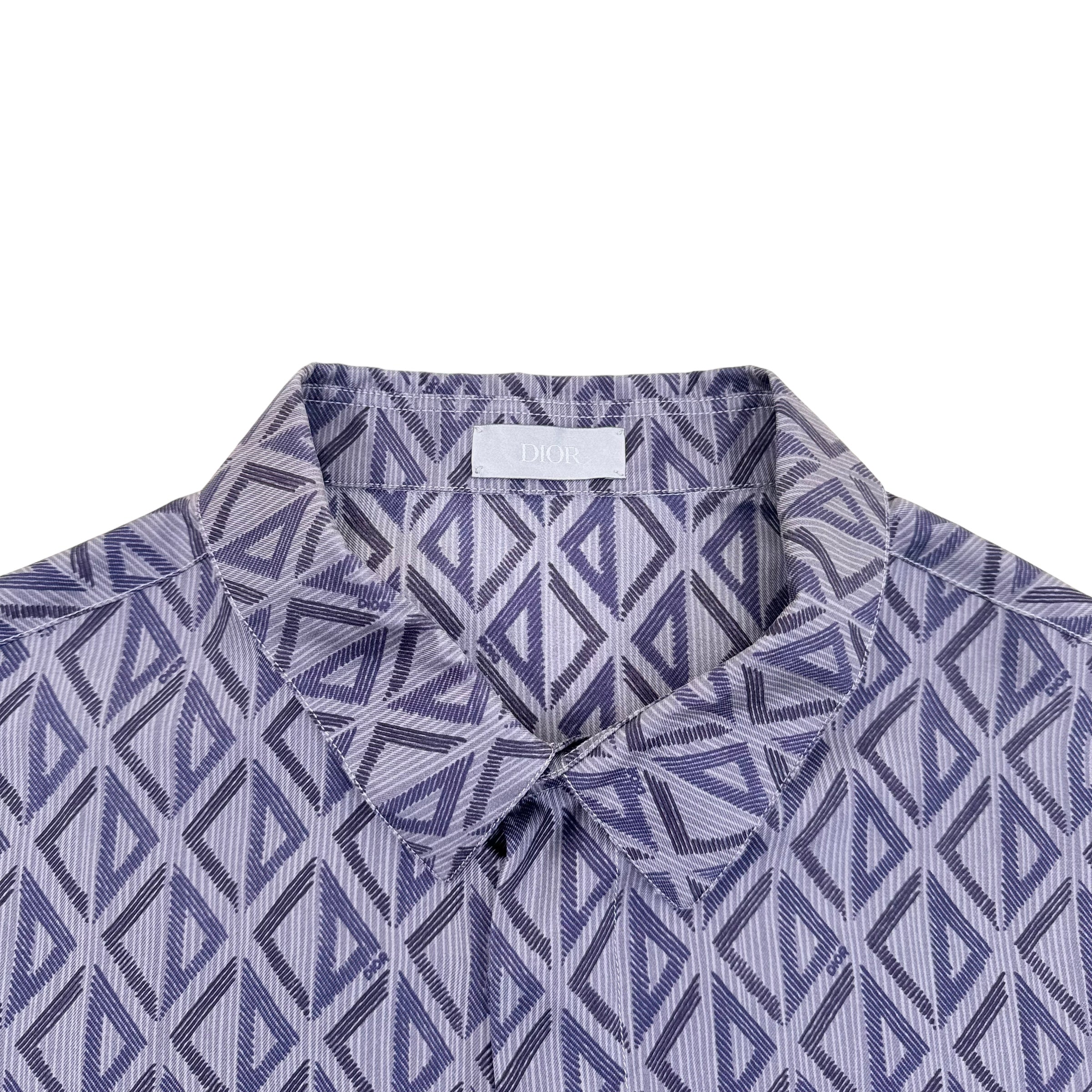 DIOR CD DIAMOND SILK SHIRT L