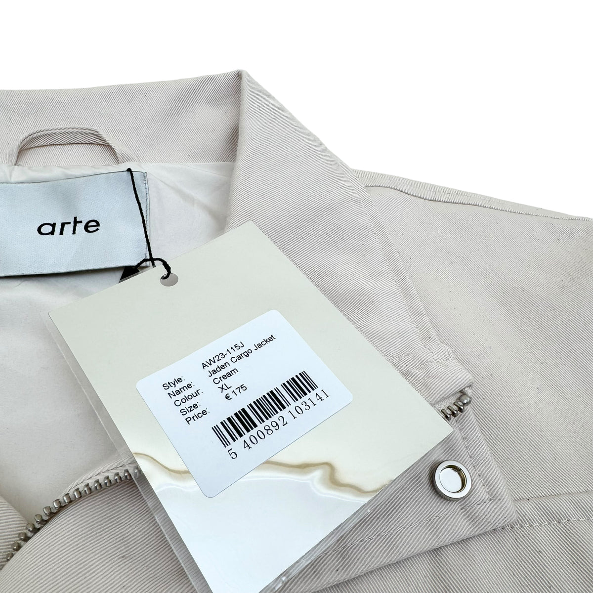 ARTE JADEN CARGO JACKET CREAM XL