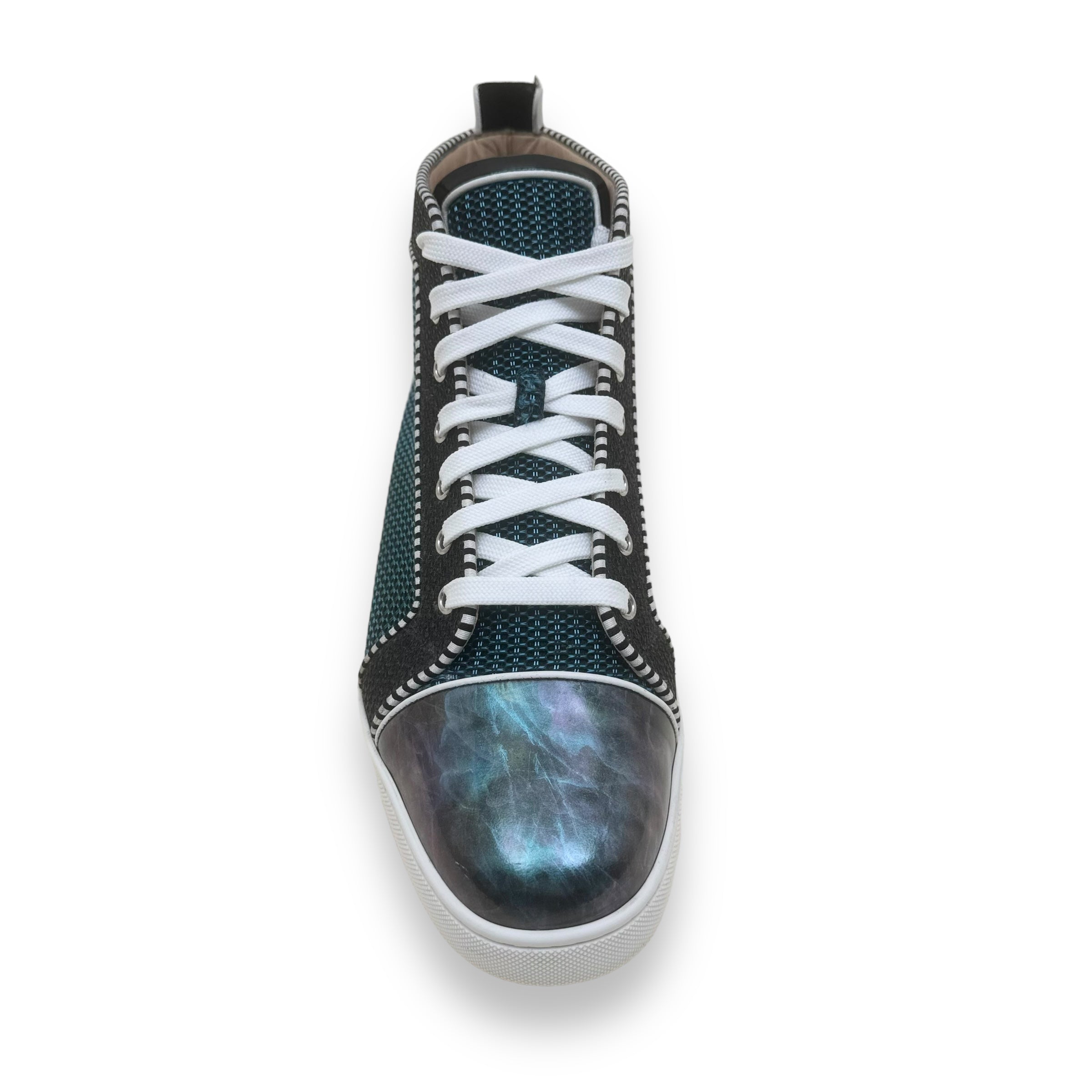 CHRISTIAN LOUBOUTIN LOUIS ORLATO FLAT SNEAKER BLUE / BLACK UK9