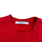 GIVENCHY OVERSIZED DISTRESSED LOGO T-SHIRT RED XS