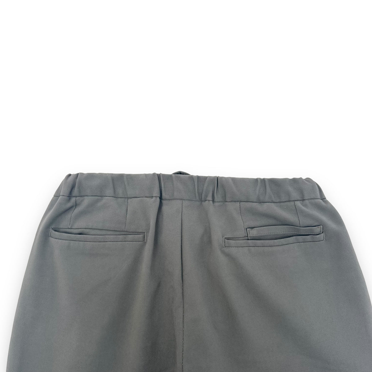 THOM SWEENEY COTTON-BLEND DRAWSTRING TROUSERS GREY L