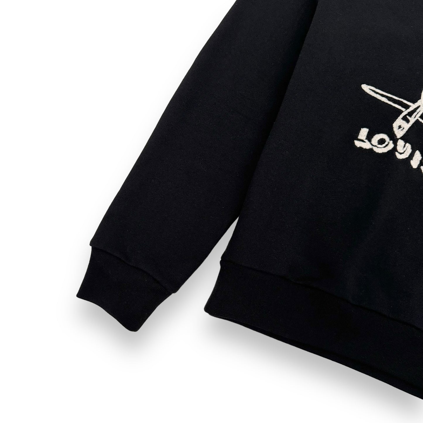 LOUIS VUITTON FW23 CREWNECK SWEATSHIRT BLACK L