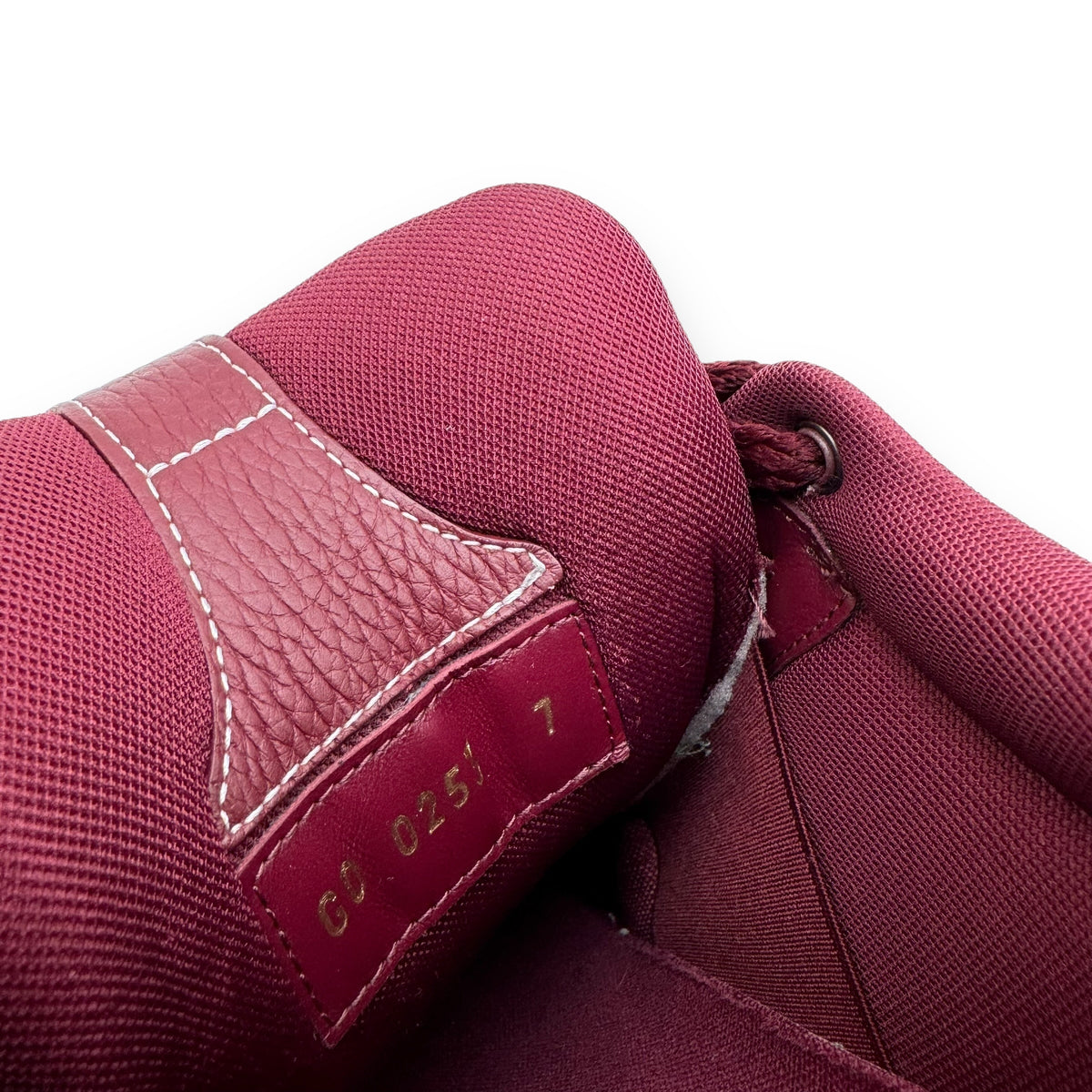 LOUIS VUITTON LV SKATE SNEAKER BORDEAUX RED UK7