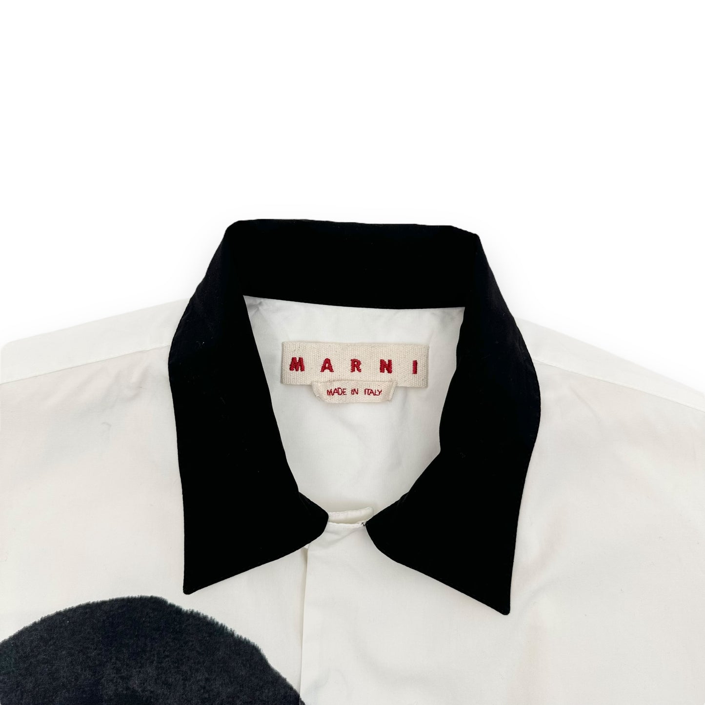 MARNI DASIY BOWLING SHIRT WHITE / BLACK M