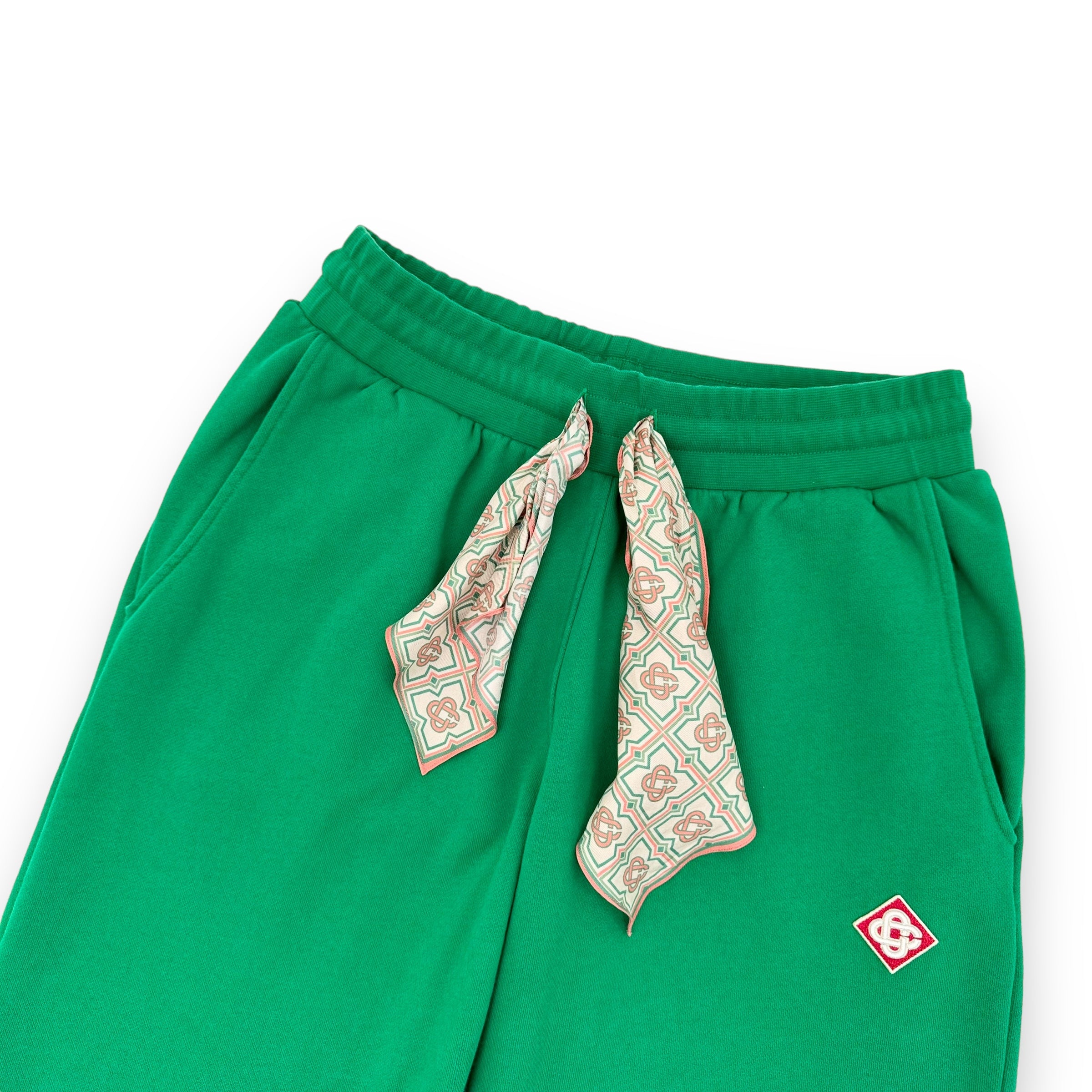 CASABLANCA SCARF SWEATPANTS GREEN M