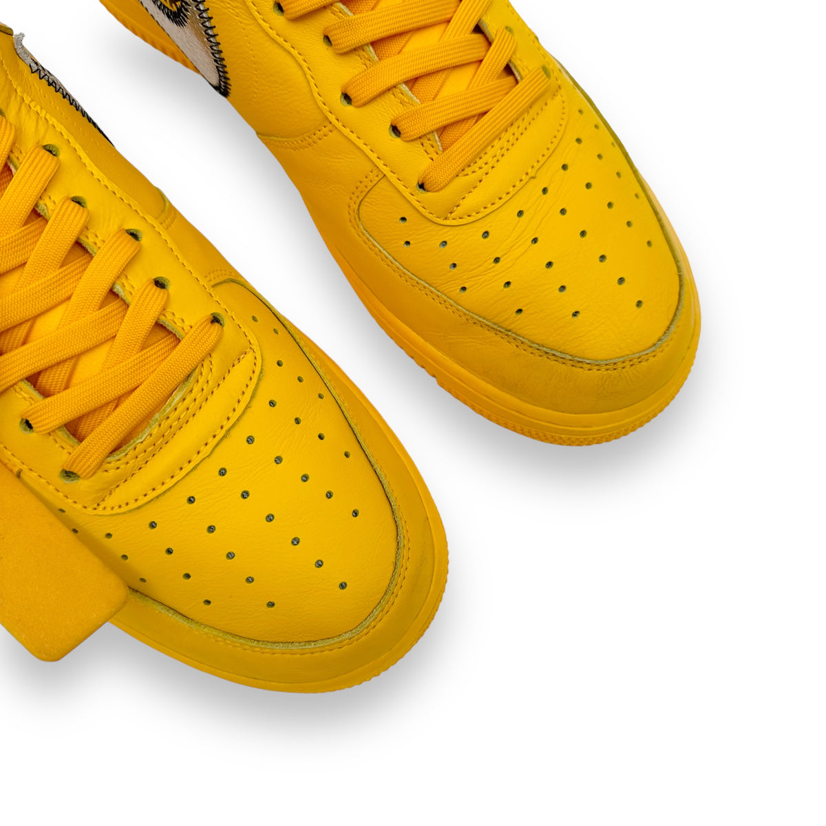 NIKE X OFF-WHITE AIR FORCE 1 SNEAKER LEMONADE UK10.5